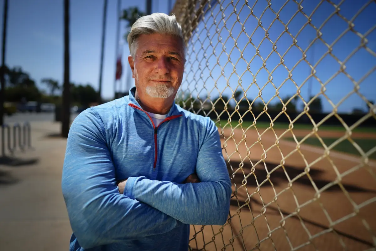 Benny Gallo, Founder of Foundational Baseball, on the field